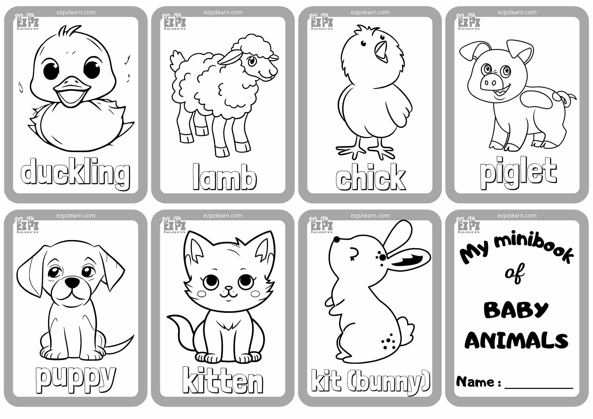 baby-animals-mini-flashcards-for-coloring-great-for-kindergarten-and